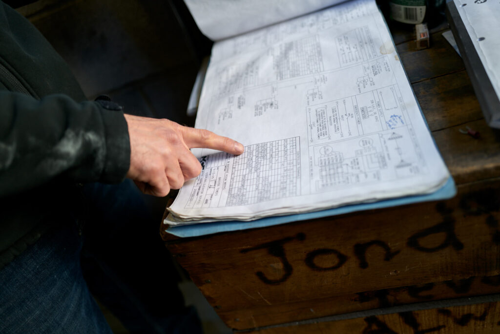 ICON Elevator Technician Reading prints